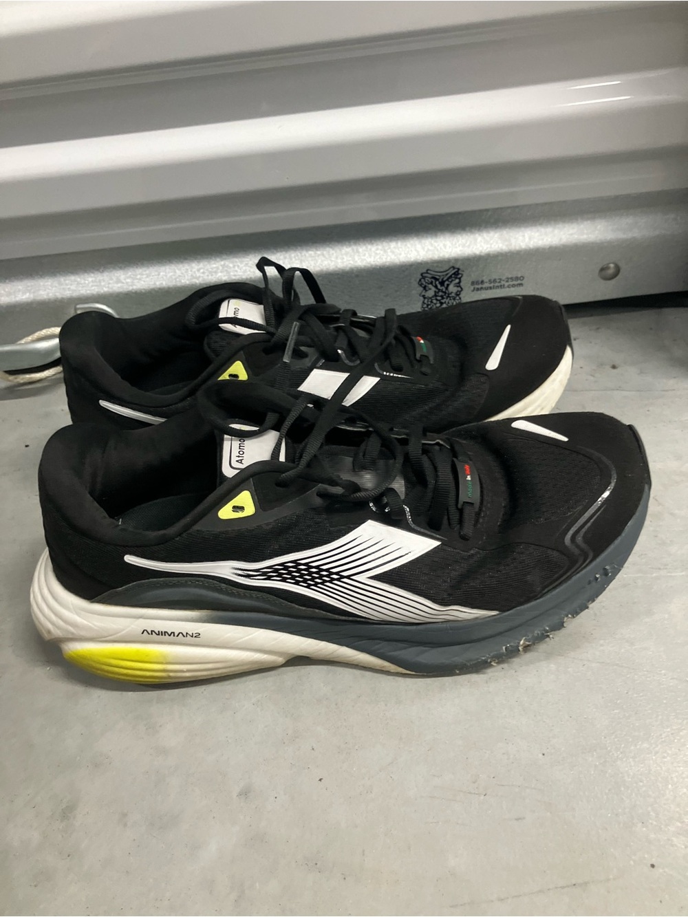 Diadora Atomo STAR Men's  Black Running Shoes MADE IN ITALY